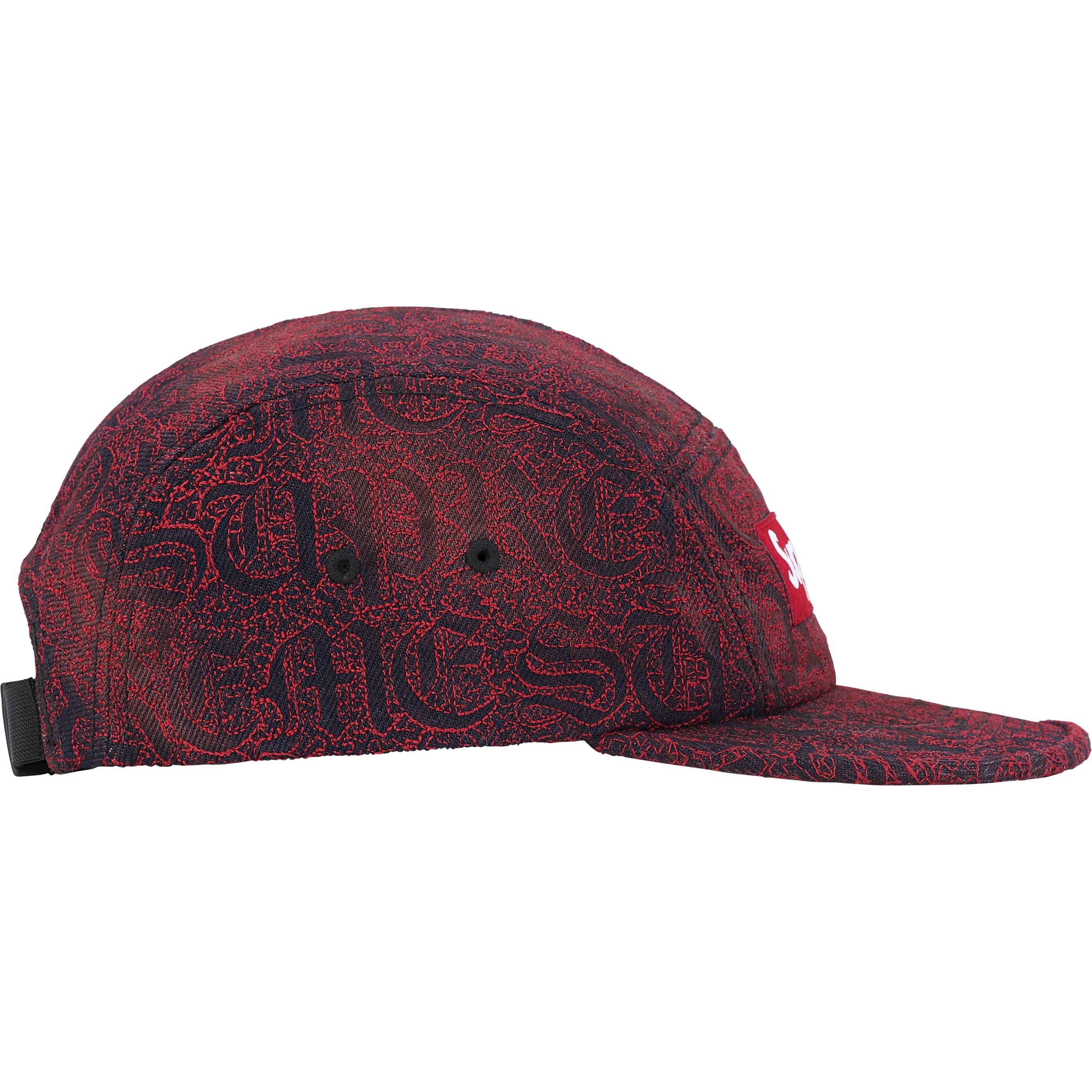 Stitched Old English Denim Camp Cap view 6